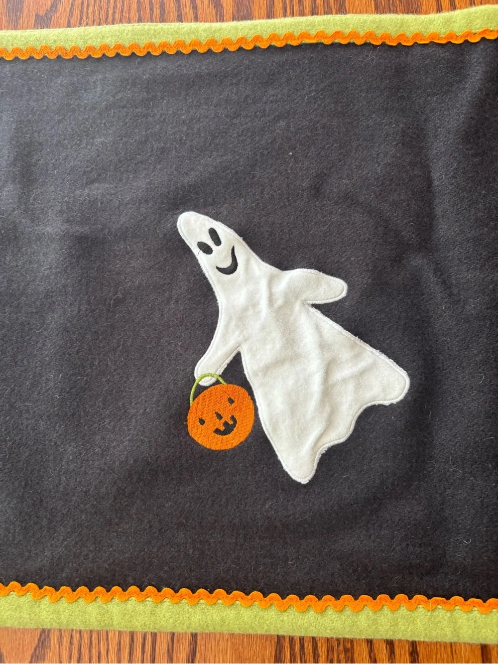 Halloween Table Runner Ghost Pumpkin Jack-O-Lantern Dining Autumn Decor Fall